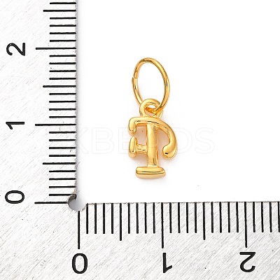 925 Sterling Silver Letter Charms with Jump Rings LS-STER-R008-01G-F-1