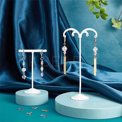 80Pcs 4 Styles 304 Stainless Steel Leverback Earring Findings STAS-AR0002-38-1