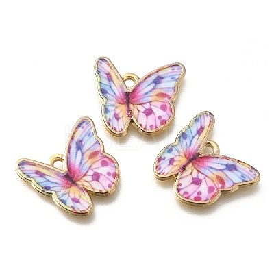 Alloy Enamel Pendants FIND-G078-35G-01-1