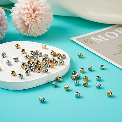 201 Stainless Steel Beads STAS-PJ0001-33-1