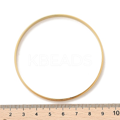 Fashion PVD Vacuum Plating 201 Stainless Steel Bangle Sets BJEW-L664-024C-G-1-1