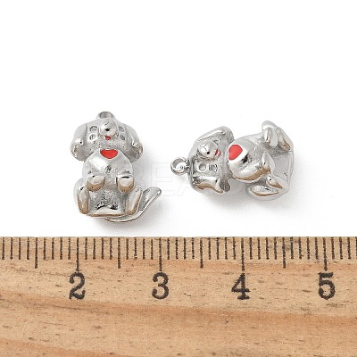 304 Stainless Steel Enamel Pendants STAS-Z122-20P-1