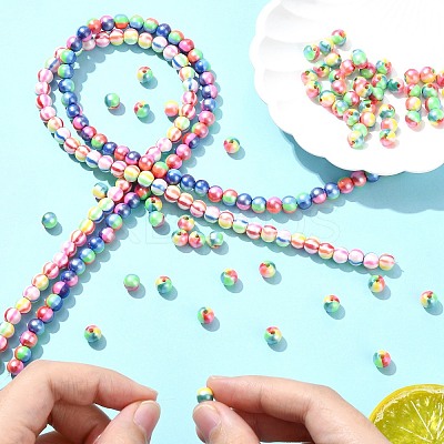 3 Strands Handmade Polymer Clay Beads Strands CLAY-CJ0002-01-1