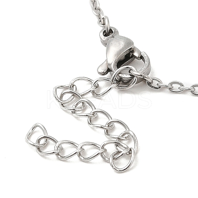 Non-Tarnish 306 Stainless Steel Pendant Necklace for Women LS-NJEW-Q772-01P-10-1