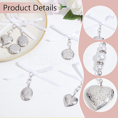 316 Stainless Steel Photo Frame Locket Pendants PALLOY-WR00001-1