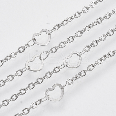 Tarnish Resistant 304 Stainless Steel Cable Chains STAS-R100-12-1