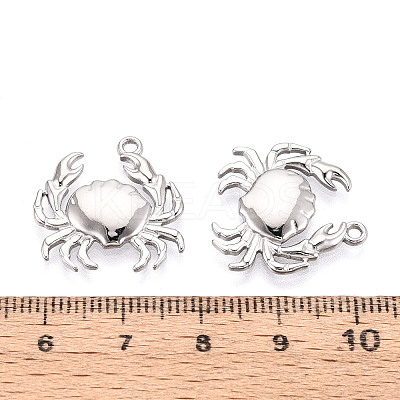 304 Stainless Steel Crab Pendants STAS-T069-35P-1