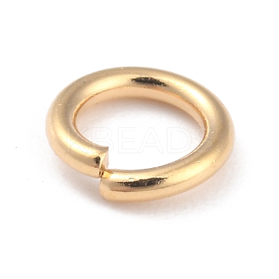 Rack Plating Brass Open Jump Rings KK-O139-18O-G-1