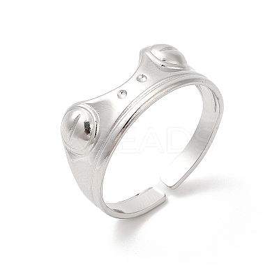 Non-Tarnish 304 Stainless Steel Cuff Finger Rings RJEW-L107-008P-1