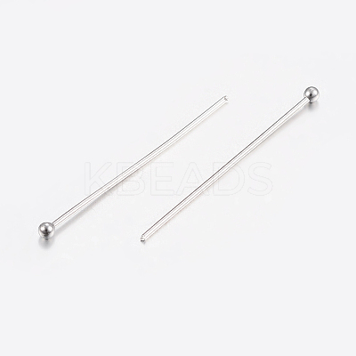 Tarnish Resistant 304 Stainless Steel Ball Head Pins X-STAS-K172-30P-05-1