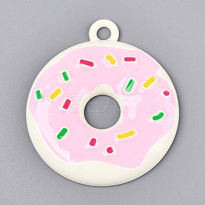 Spray Painted Alloy and Enamel Big Pendants PALLOY-T092-85G-1