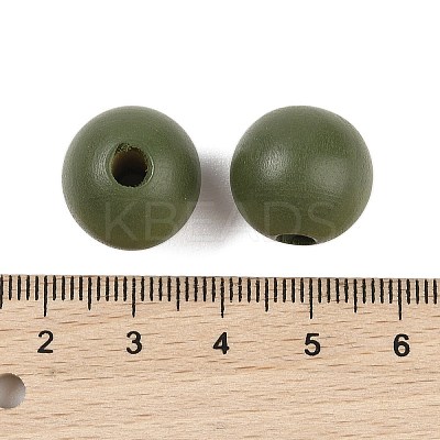 Wood European Beads WOOD-M014-01G-1