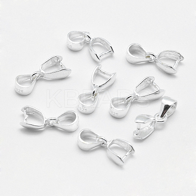925 Sterling Silver Pendant Bails X-STER-E050-10S-1