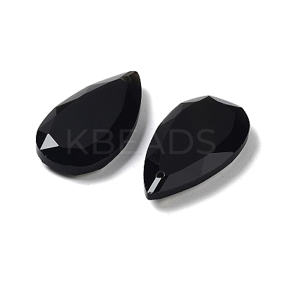 Natural Obsidian Faceted Pendants X-G-D082-01C-1