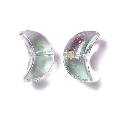 Electroplate Transparent Glass Bead EGLA-H102-07C-1