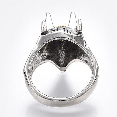 Alloy Wide Band Rings X-RJEW-T006-07-1