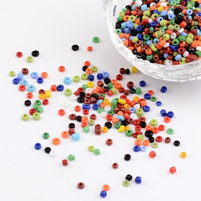 12/0 Opaque Colours Round Glass Seed Beads X-SEED-A010-2mm-51-1