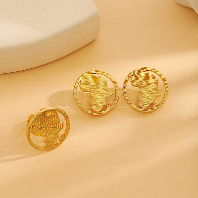 Alloy Stud Earrings & Cuff Rings FS-WGD31BF-16-1
