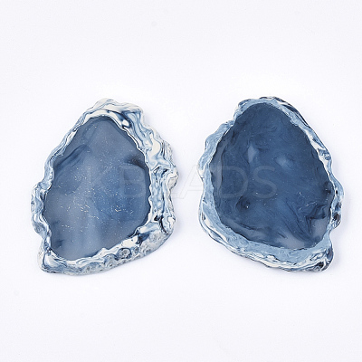 Half Drilled Resin Beads RESI-S374-24B-1