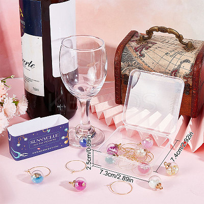 DIY Wine Glass Charms Making Kits DIY-SC0020-76-1