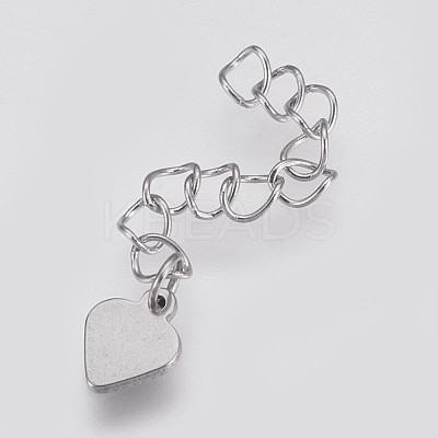 Tarnish Resistant 304 Stainless Steel Chain Extender X-STAS-I088-O-01P-1
