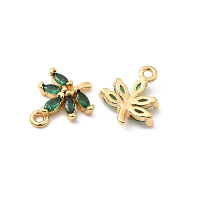 Brass & Glass Charms KK-F916-08G-03-1