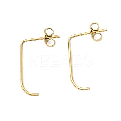 304 Stainless Steel Stud Earrings for Women EJEW-U020-11G-1