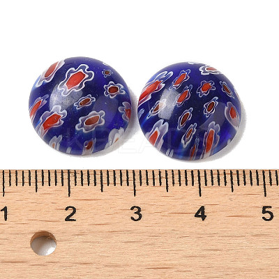 Handmade Millefiori Glass Cabochons LAMP-H063-01C-1