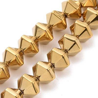Electroplated Non-magnetic Synthetic Hematite Beads Strands G-G862-01B-1
