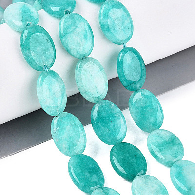 Dyed Natural White Jade Beads Strands G-N370-01A-05-1