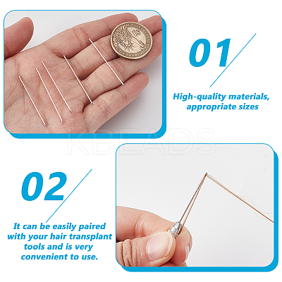 2 Bags Stainless Steel Doll Hair Rerooting Tool TOOL-GA0002-06B-1