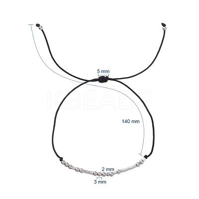 Unisex Adjustable Morse Code Bracelets BJEW-JB04988-04-1