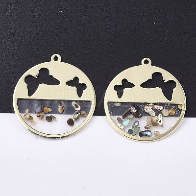 Epoxy Resin Pendants RESI-S365-77-1