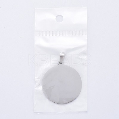 Tarnish Resistant 304 Stainless Steel Pendants STAS-P063-09P-1