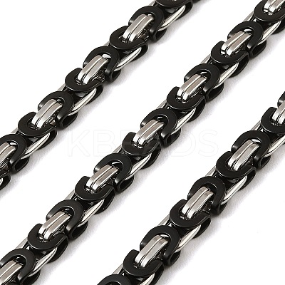 201 Stainless Steel Byzantine Chains SA-E001-14BP-02-1