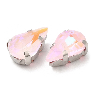 Mocha Fluorescent(MI) Teardrop Sew on Rhinestone GGLA-M006-01A-P02-1