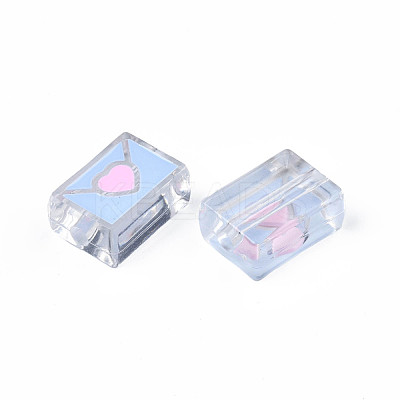 Transparent Acrylic Beads X-ACRC-S039-11-1