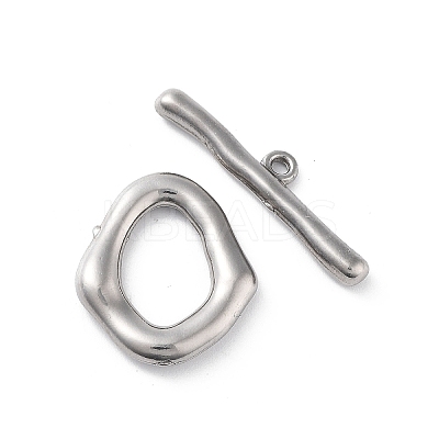 Non-Tarnish 304 Stainless Steel Toggle Clasps LS-STAS-A092-04A-P-1