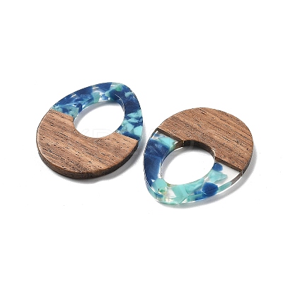 Resin and Walnut Pendants FIND-R051-10F-1