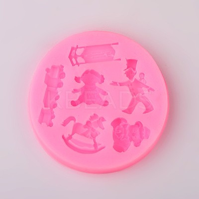 Toy Design DIY Food Grade Silicone Molds LS-AJEW-L054-12-1