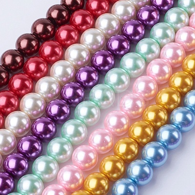Glass Pearl Beads Strands HYC002-1
