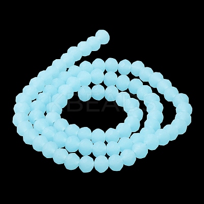 Imitation Jade Solid Color Glass Beads Strands LS-EGLA-A034-J10mm-MD04-1