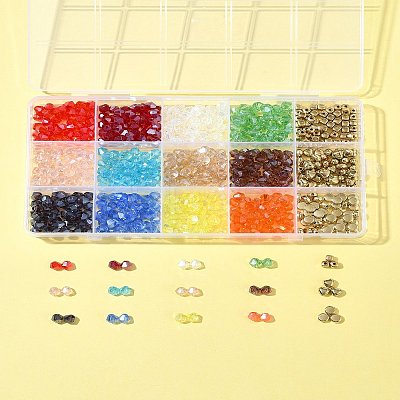 DIY Glass Beads Bracelets Jewelry Making Kit DIY-FS0007-70-1