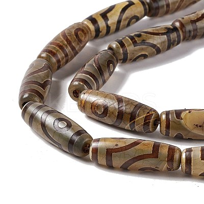 Tibetan Style dZi Beads Strands G-A024-01J-1