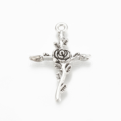 Tibetan Style Alloy Pendants LS-TIBE-Q075-63AS-LF-1