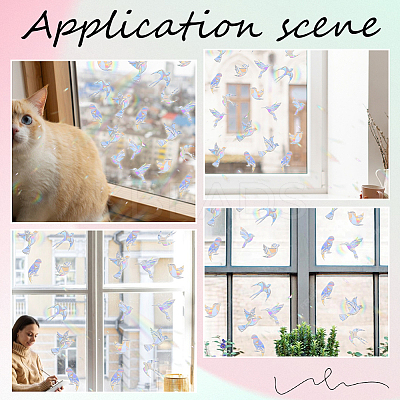 PVC Waterproof Shopwindow Decorative Sticker DIY-WH20007-17N-1