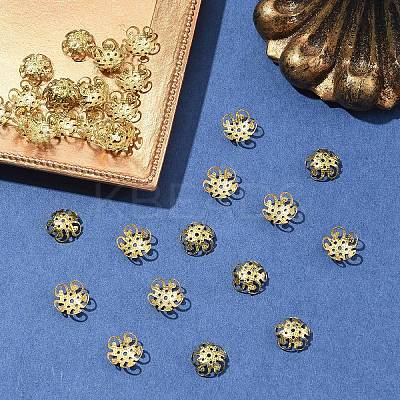 30Pcs Ion Plating(IP) 304 Stainless Steel Bead Caps STAS-YW0003-29-1