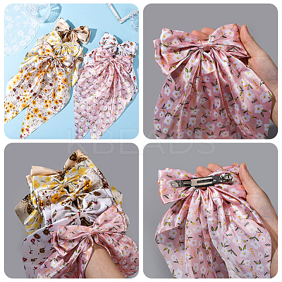 5Pcs 5 Colors Cloth Snap Hair Clips PHAR-SP0001-21-1