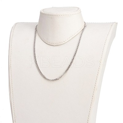 304 Stainless Steel Diamond Cut Chunky Curb Chains NJEW-JN03213-1