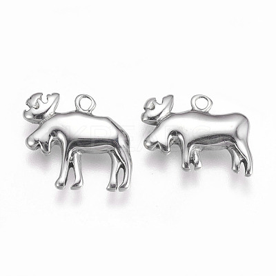 Tarnish Resistant 304 Stainless Steel Pendants STAS-O101-29P-1